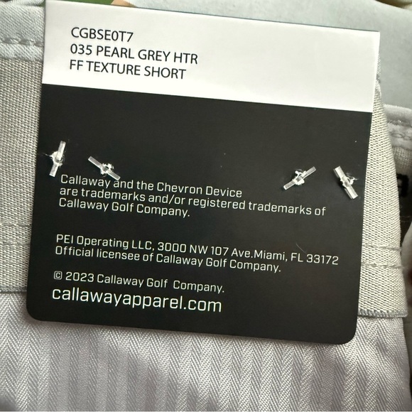 Callaway Performance Golf Shorts Men Size 40X10 Gray Flat Front Stretch - Picture 11 of 12